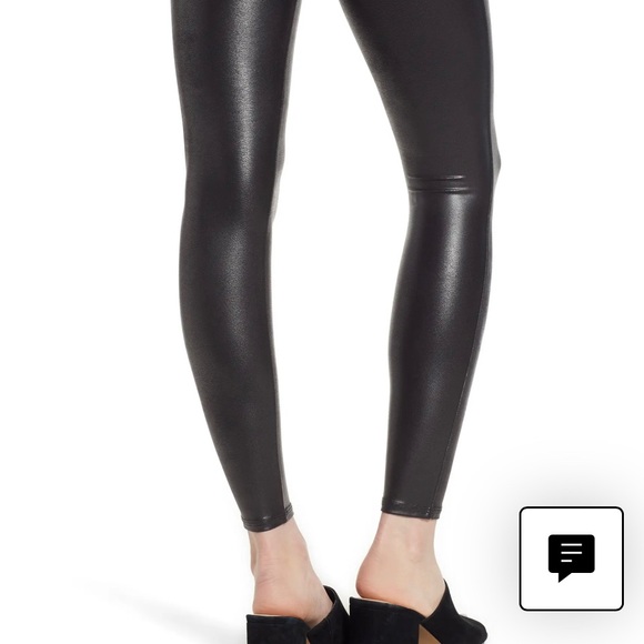 NWT Beautiful Best selling black Spanx Faux Leather Leggings - Picture 5 of 12